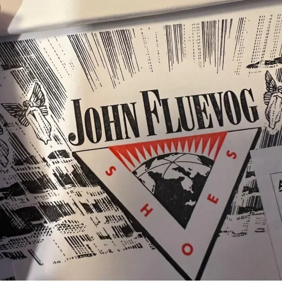 John Fluevog Listen Ups Stacey Red with Black Piping RARE FIND Size 9 - Picture 15 of 15